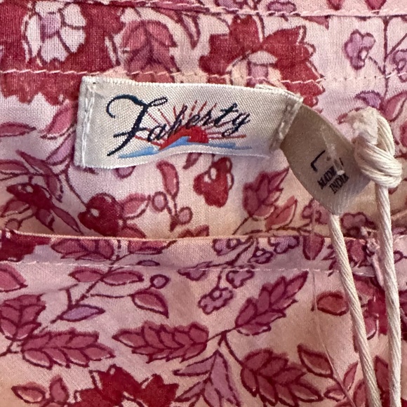 Faherty Hyland Dress in Sun Up Block Print Sz L - Picture 8 of 11